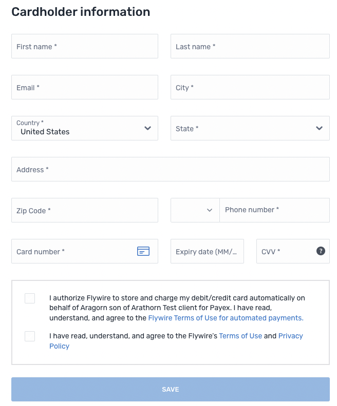 RCP form demo